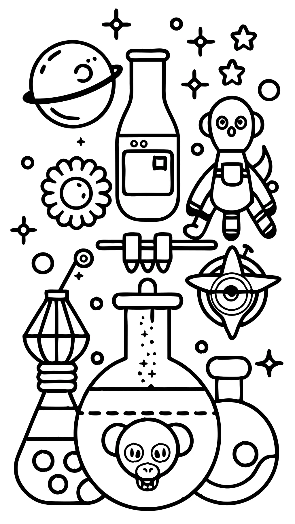 science coloring pages